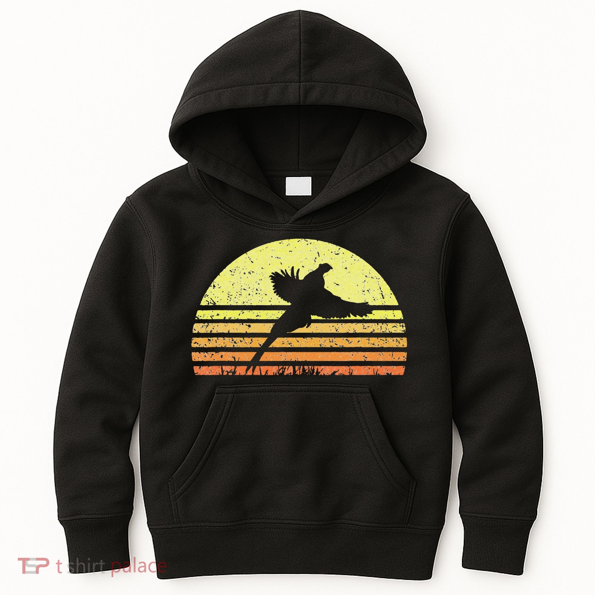 Pheasant Hunting South Dakota Upland Bird Game Hunter Retro Kids Hoodie