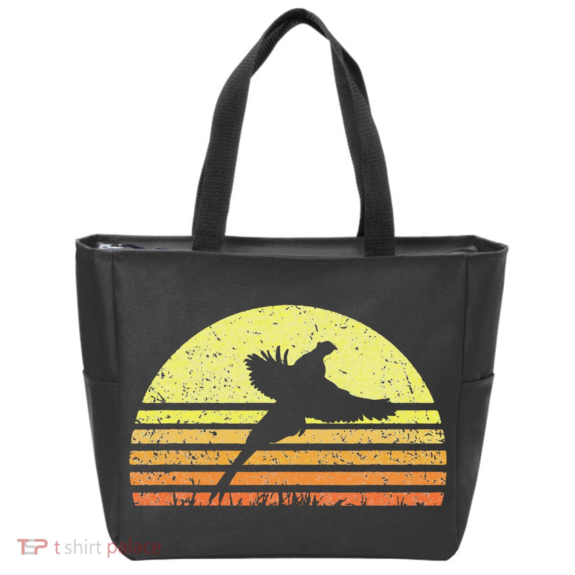 Pheasant Hunting South Dakota Upland Bird Game Hunter Retro Tote Bag