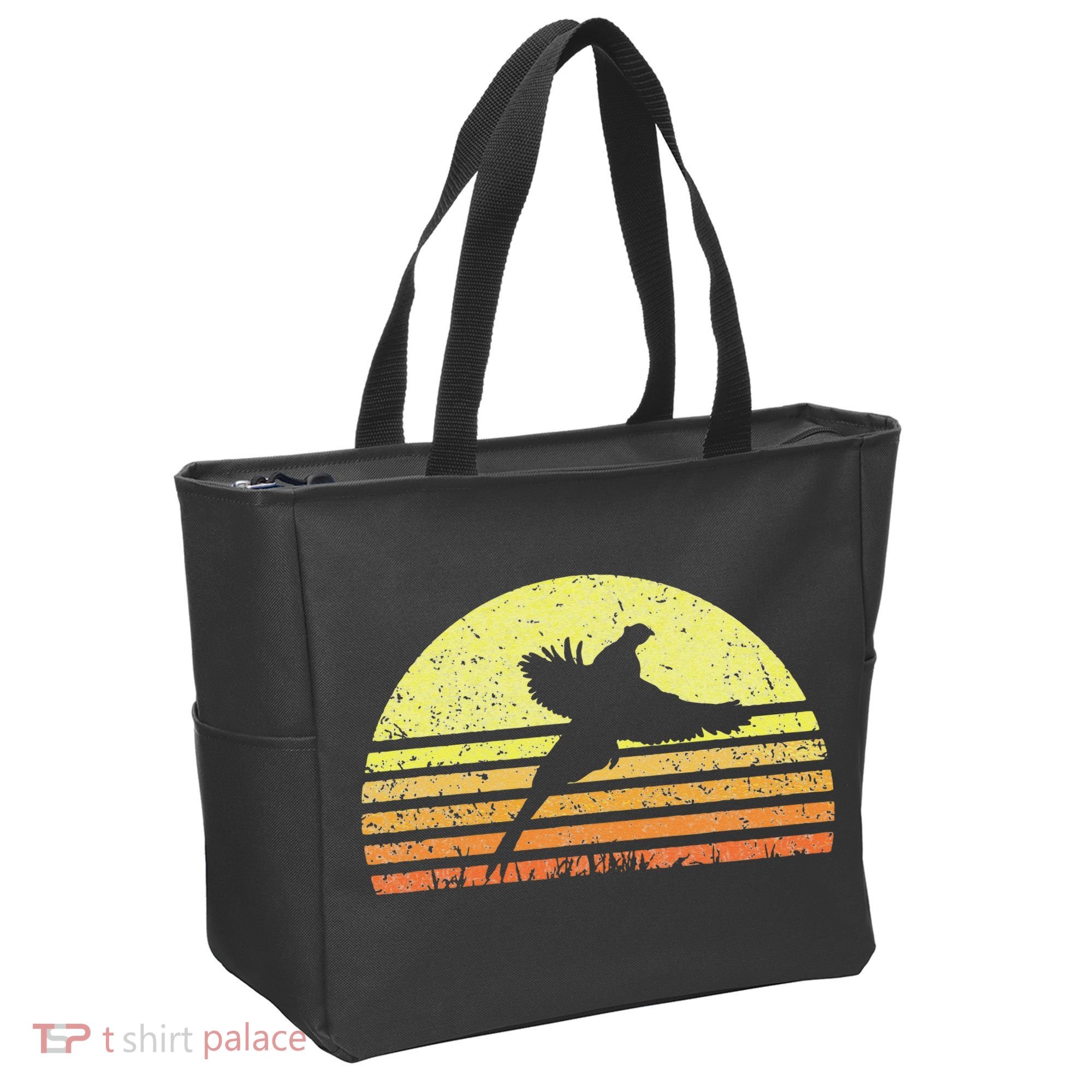 Pheasant Hunting South Dakota Upland Bird Game Hunter Retro Tote Bag