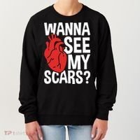 Pre Heart Transplant And After Open Heart Surgery Cool Gift Women's Sweatshirt thumb 0