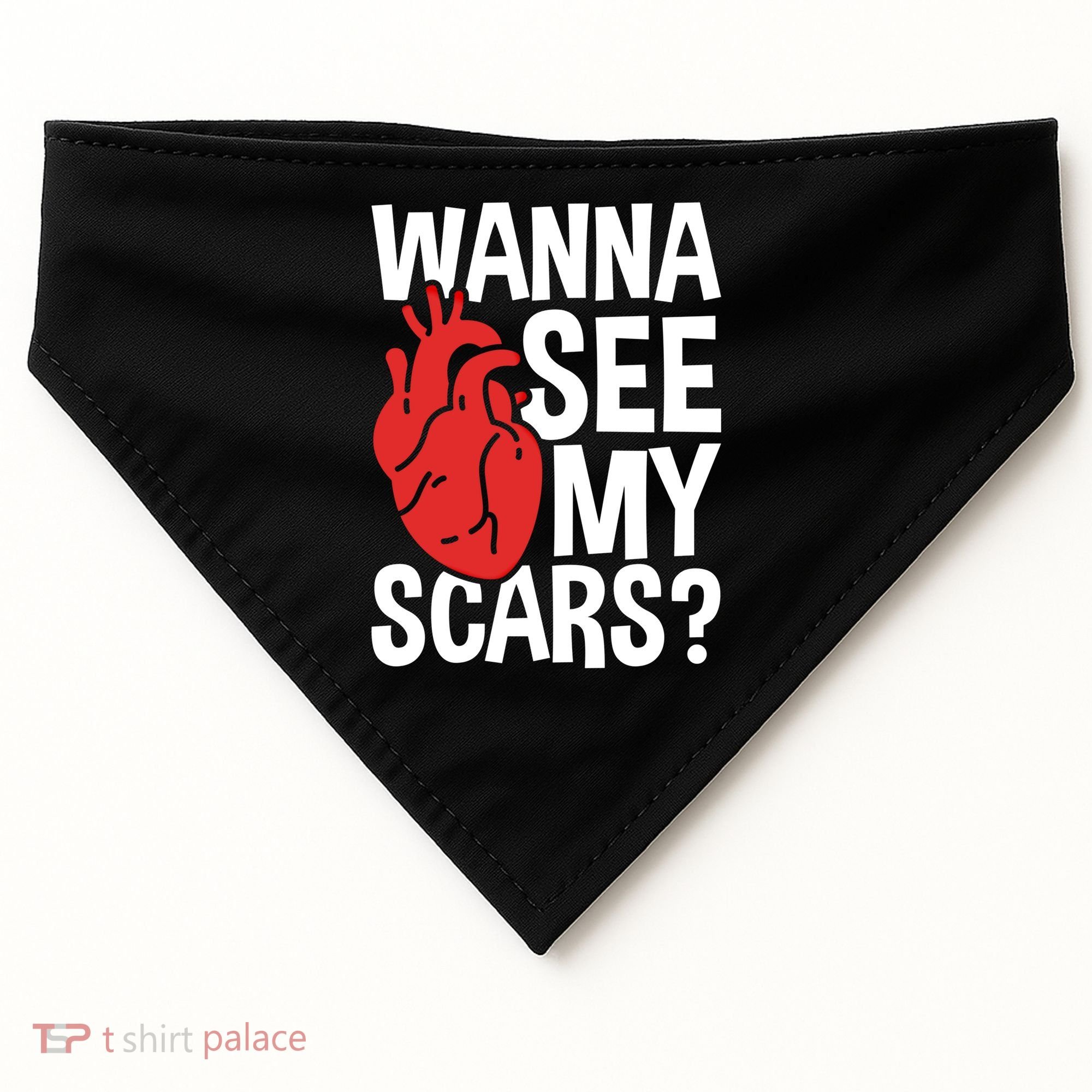 Pre Heart Transplant And After Open Heart Surgery Cool Gift USA-Made Doggie Bandana