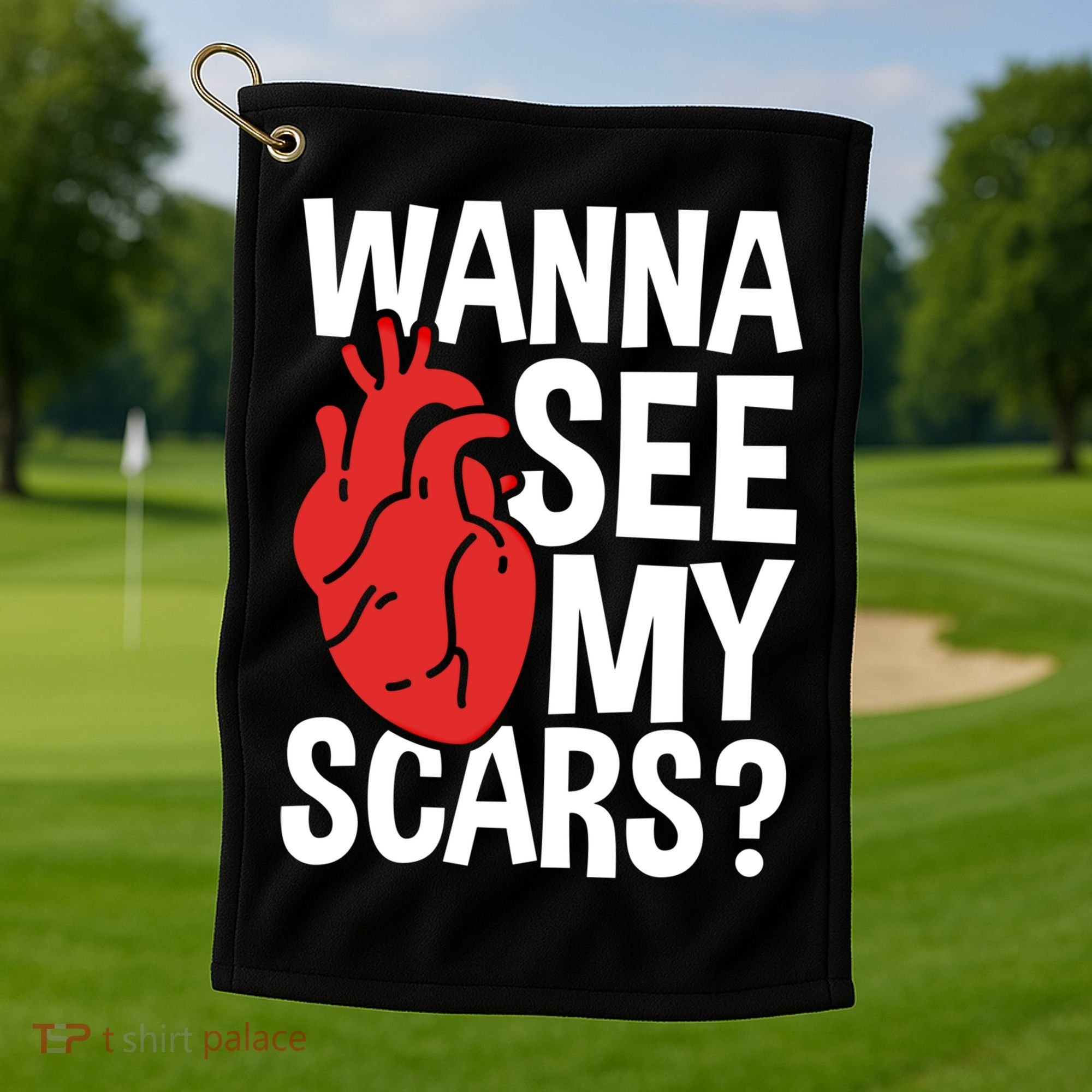 Pre Heart Transplant And After Open Heart Surgery Cool Gift Golf Towel