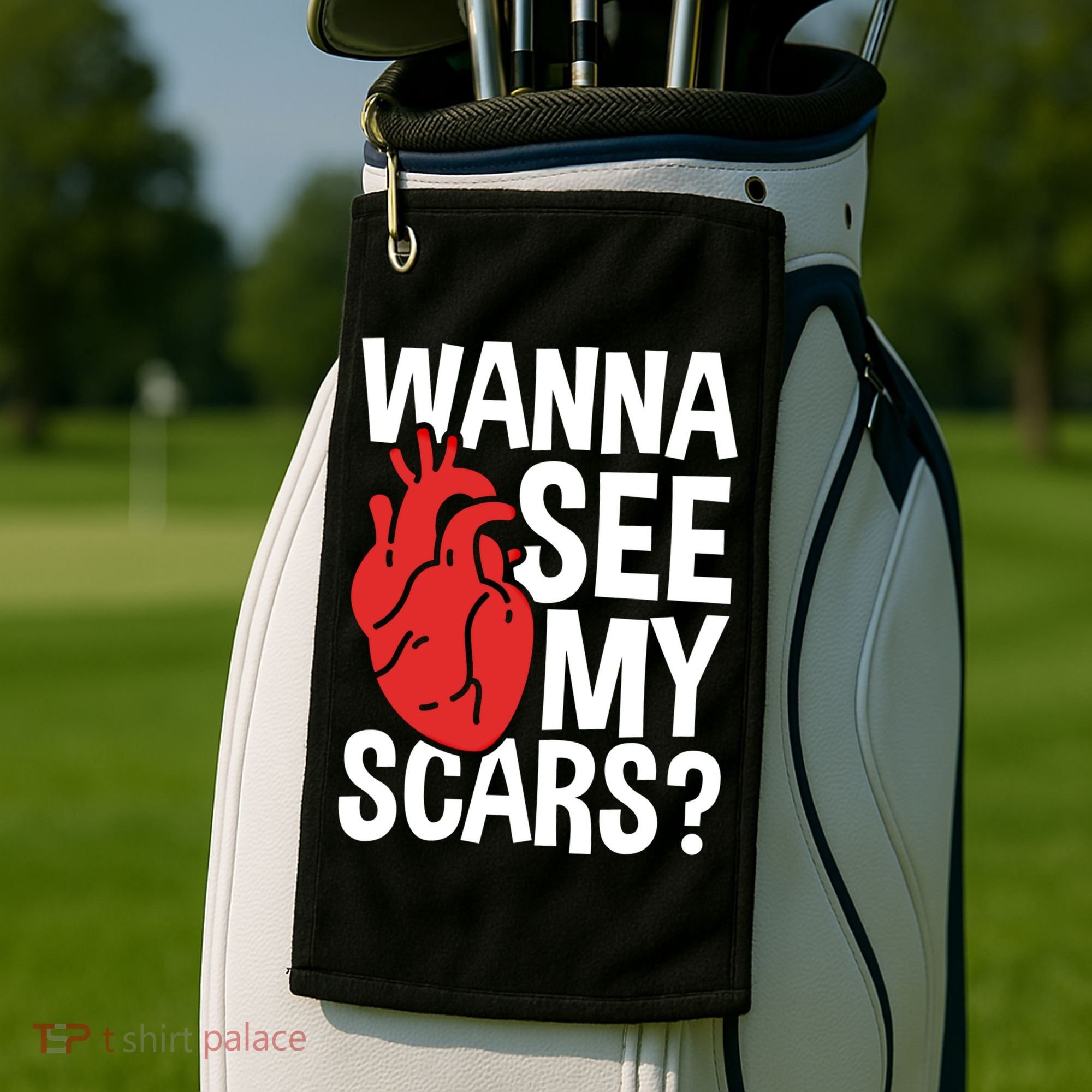 Pre Heart Transplant And After Open Heart Surgery Cool Gift Golf Towel