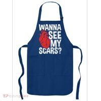 Pre Heart Transplant And After Open Heart Surgery Cool Gift Apron thumb 0