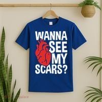 Pre Heart Transplant And After Open Heart Surgery Cool Gift T-Shirt thumb 2
