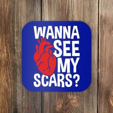 Pre Heart Transplant And After Open Heart Surgery Cool Gift Coaster