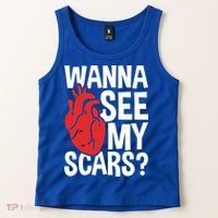 Pre Heart Transplant And After Open Heart Surgery Cool Gift Tank Top thumb 2