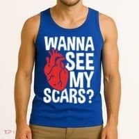 Pre Heart Transplant And After Open Heart Surgery Cool Gift Tank Top thumb 3