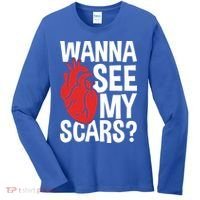 Pre Heart Transplant And After Open Heart Surgery Cool Gift Women's Long Sleeve Shirt thumb 0