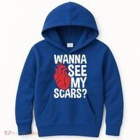 Pre Heart Transplant And After Open Heart Surgery Cool Gift Kids Hoodie thumb 0