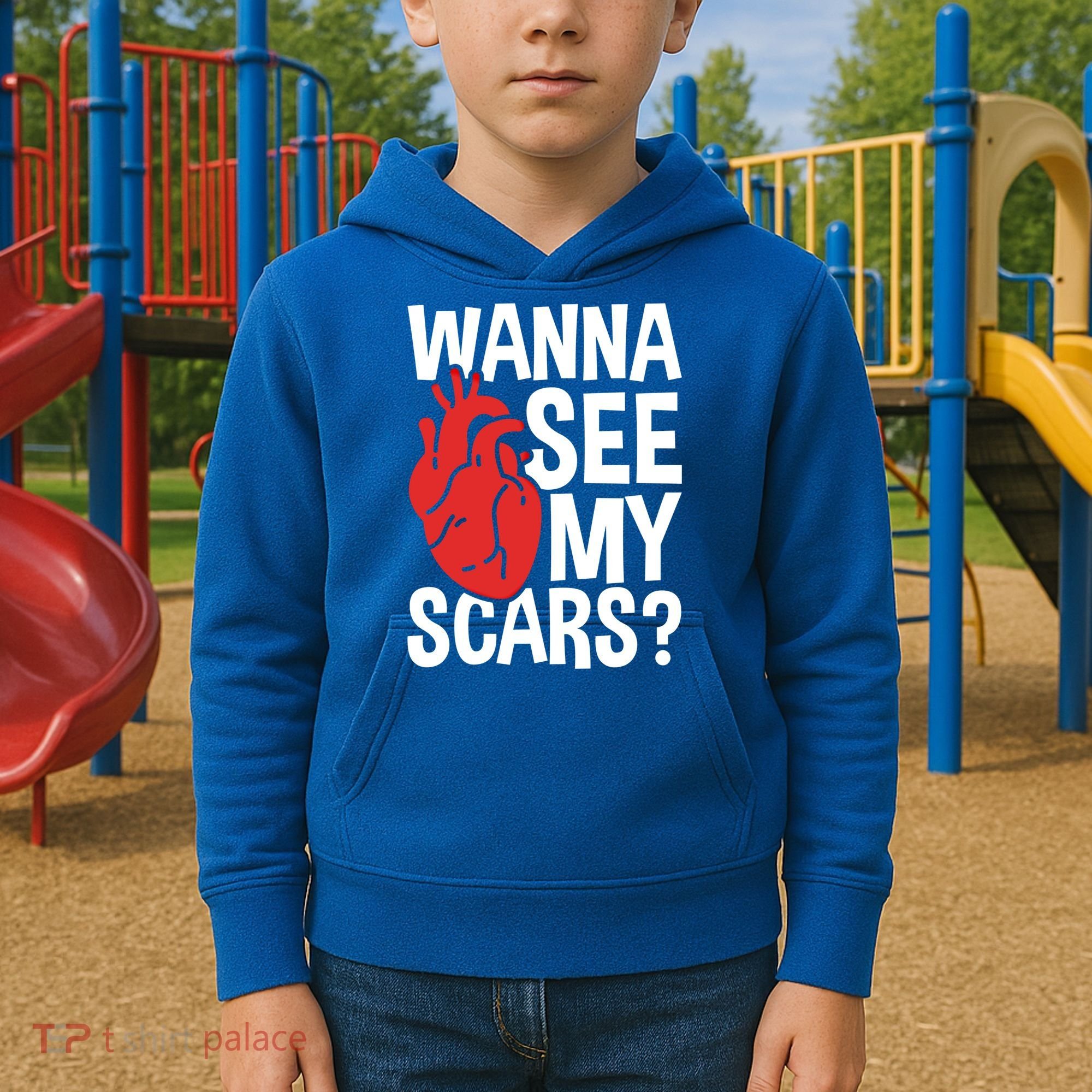 Pre Heart Transplant And After Open Heart Surgery Cool Gift Kids Hoodie