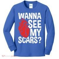 Pre Heart Transplant And After Open Heart Surgery Cool Gift Kids Long Sleeve Shirt thumb 0