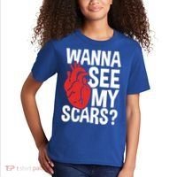 Pre Heart Transplant And After Open Heart Surgery Cool Gift Kids T-Shirt thumb 2