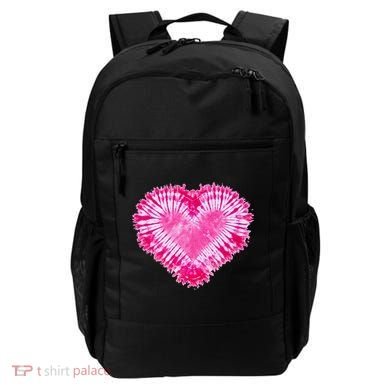 Pink Heart Tie Dye Valentines Day Backpack