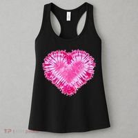 Pink Heart Tie Dye Valentines Day Women's Tank Top thumb 3