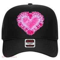 Pink Heart Tie Dye Valentines Day Hat thumb 0