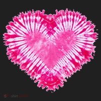 Pink Heart Tie Dye Valentines Day Golf Towel thumb 3