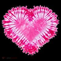 Pink Heart Tie Dye Valentines Day Kids Sweatshirt thumb 2