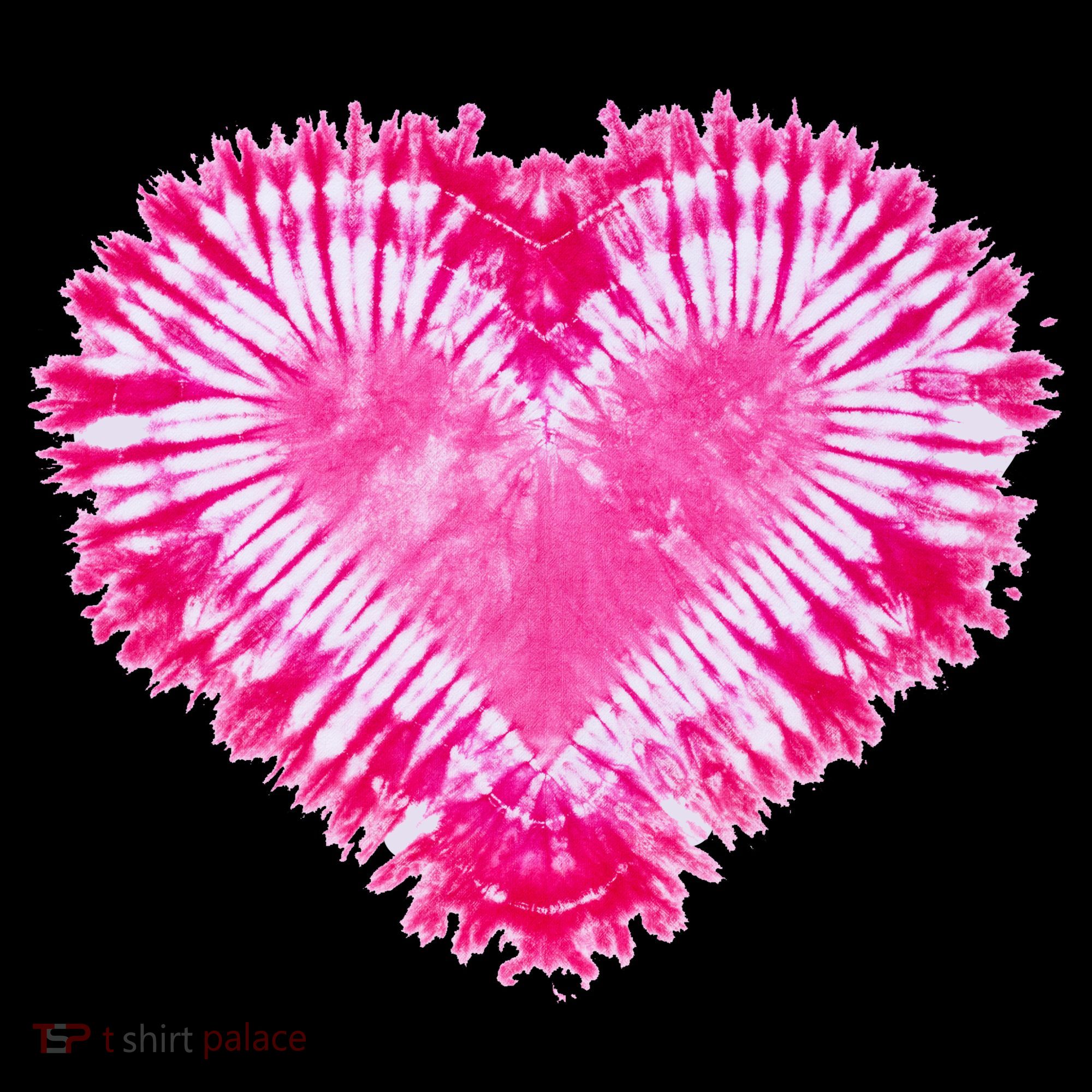 Pink Heart Tie Dye Valentines Day Tote Bag