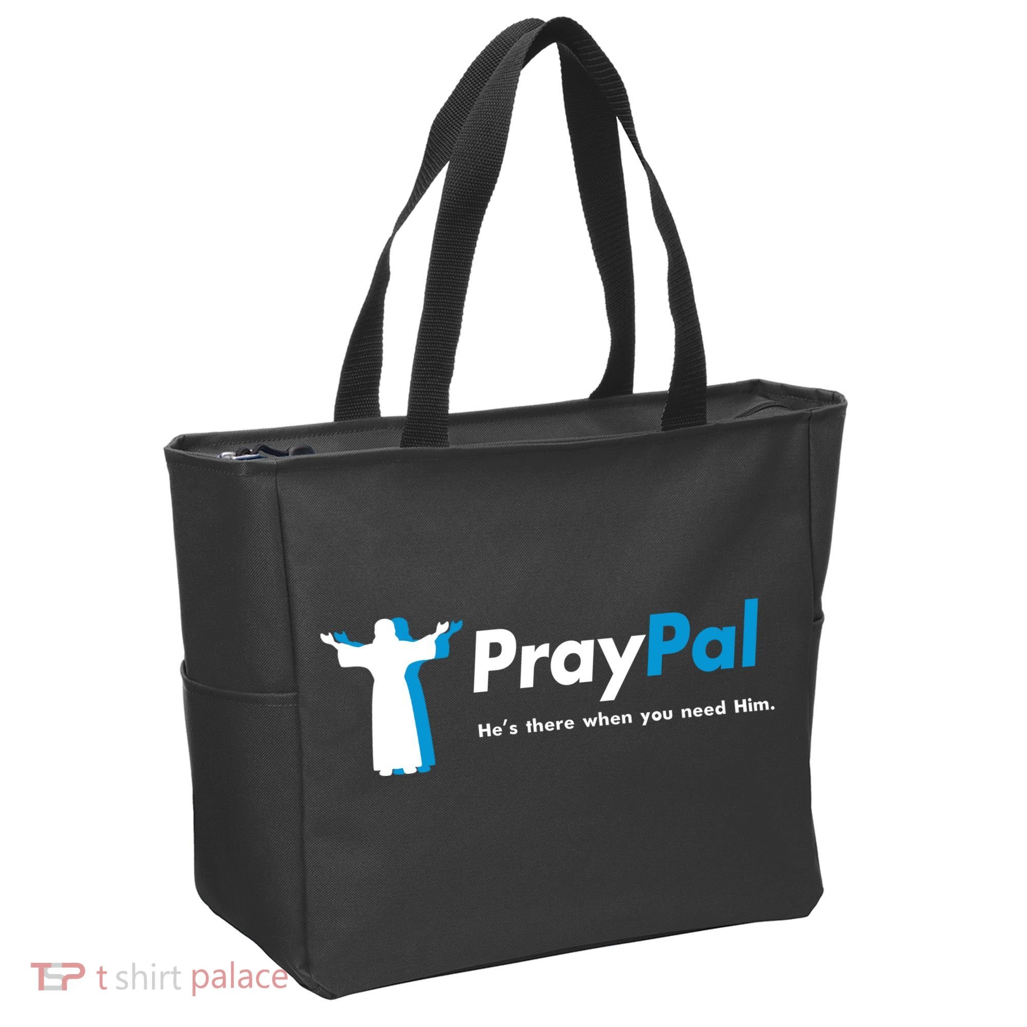 PrayPal He's There When You Need Him Tote Bag