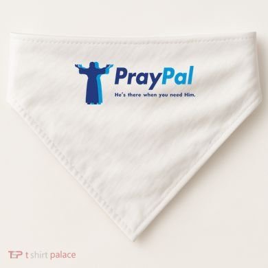 PrayPal He's There When You Need Him USA-Made Doggie Bandana