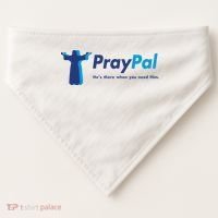 PrayPal He's There When You Need Him USA-Made Doggie Bandana thumb 0