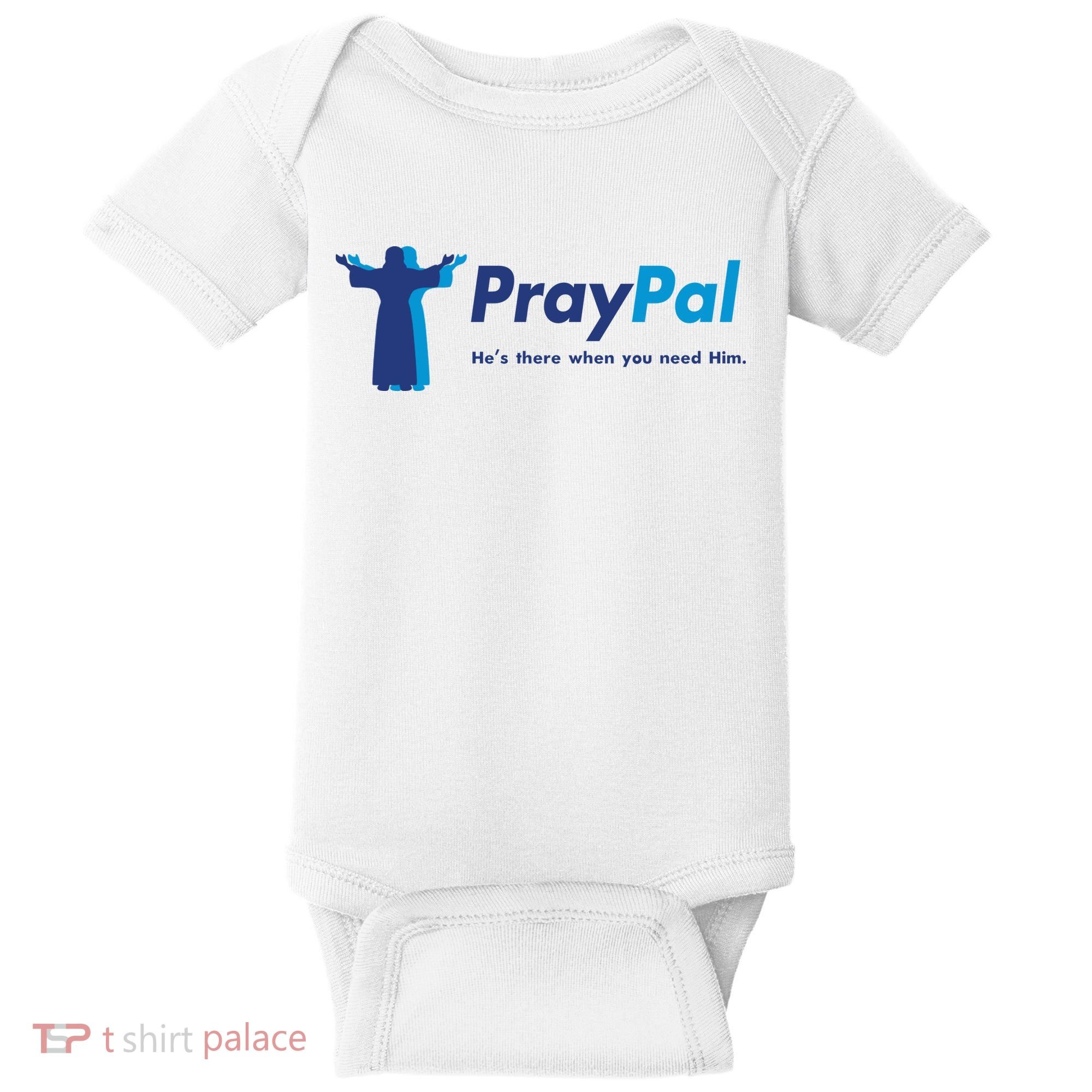 PrayPal He's There When You Need Him Baby Bodysuit