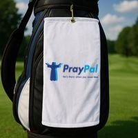 PrayPal He's There When You Need Him Golf Towel thumb 2