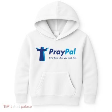 PrayPal He's There When You Need Him Kids Hoodie