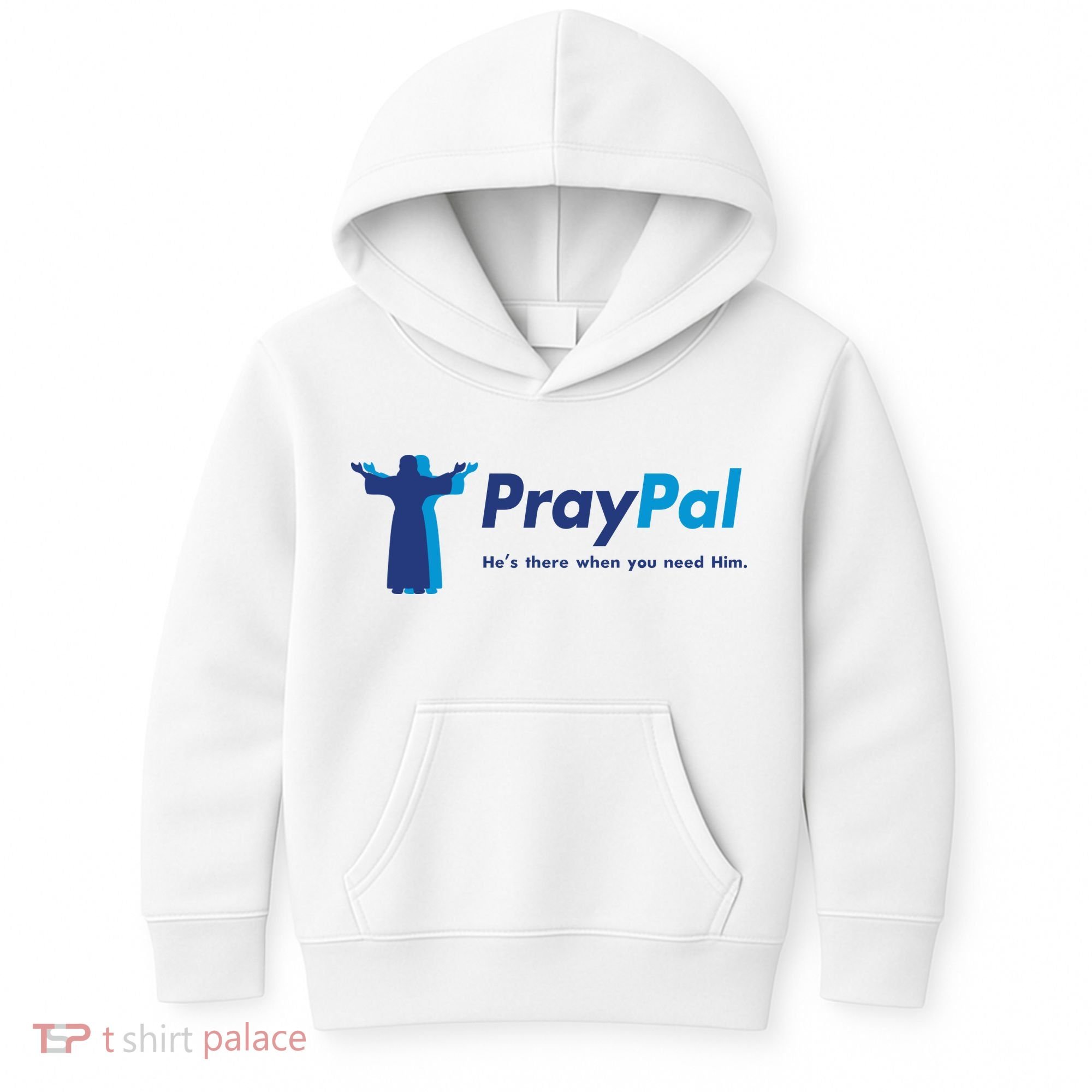PrayPal He's There When You Need Him Kids Hoodie