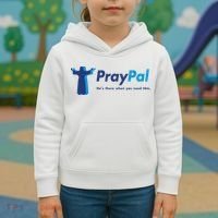 PrayPal He's There When You Need Him Kids Hoodie thumb 3