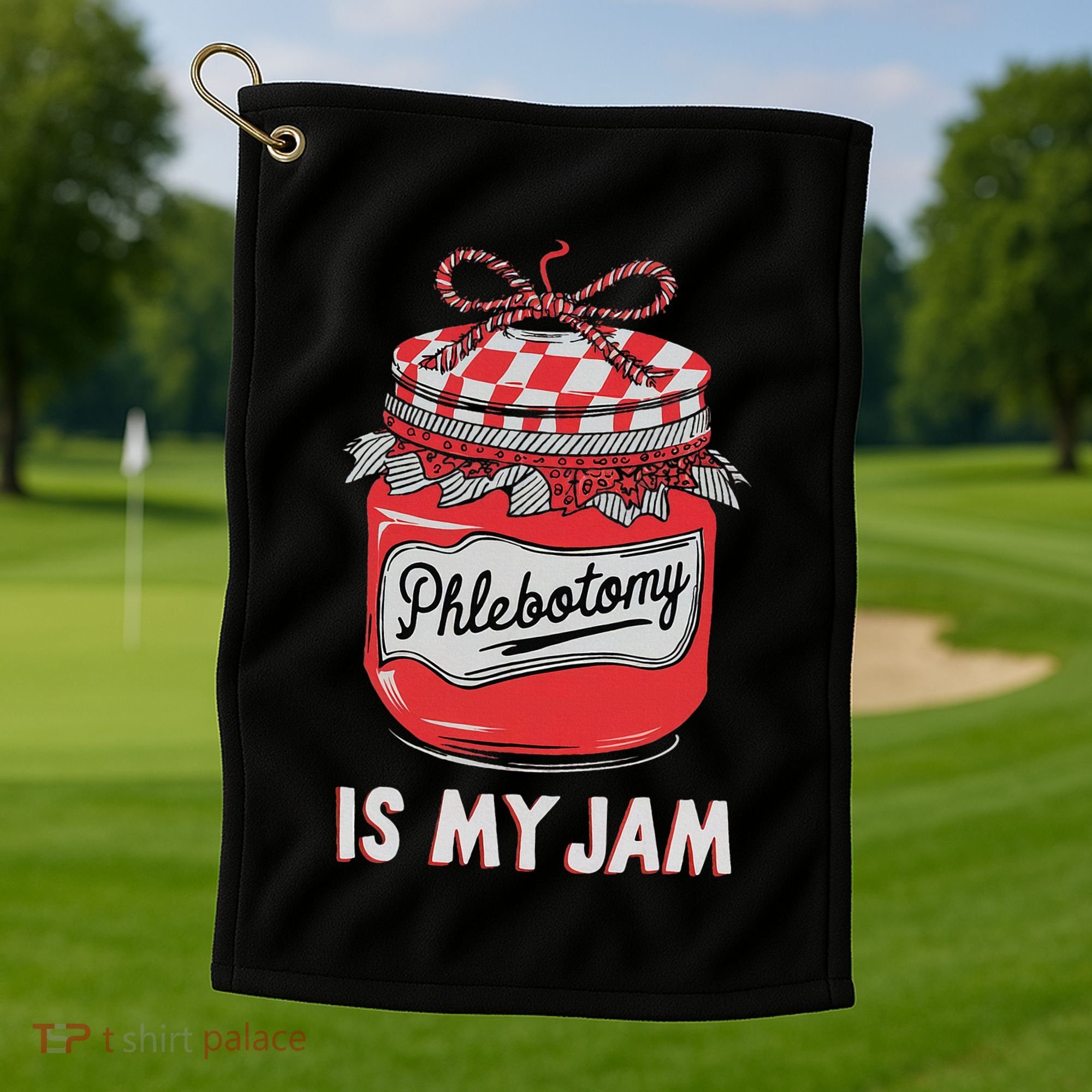 Phlebotomy Humor Technicians Medical Phleb Golf Towel