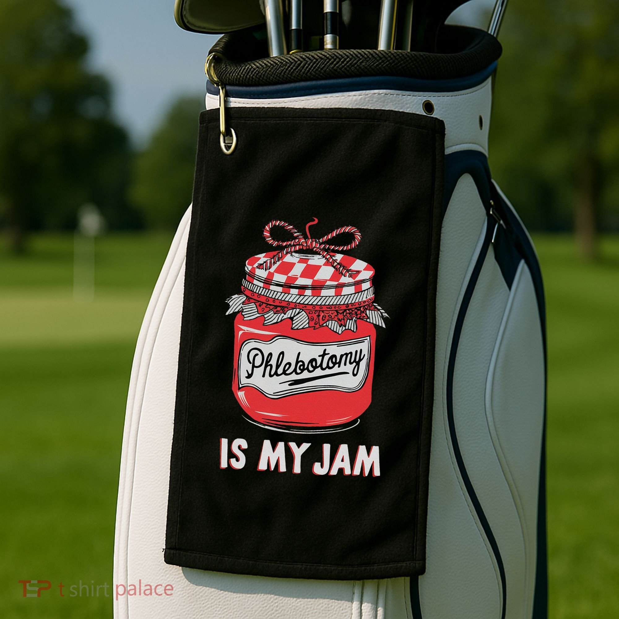 Phlebotomy Humor Technicians Medical Phleb Golf Towel