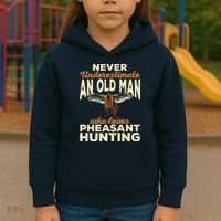 Pheasant Hunting Upland Bird Hunting Kids Hoodie thumb 3