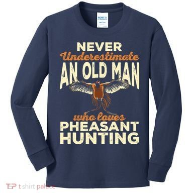 Pheasant Hunting Upland Bird Hunting Kids Long Sleeve Shirt