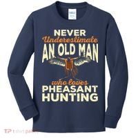 Pheasant Hunting Upland Bird Hunting Kids Long Sleeve Shirt thumb 0