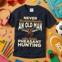 Pheasant Hunting Upland Bird Hunting Kids T-Shirt thumb 3