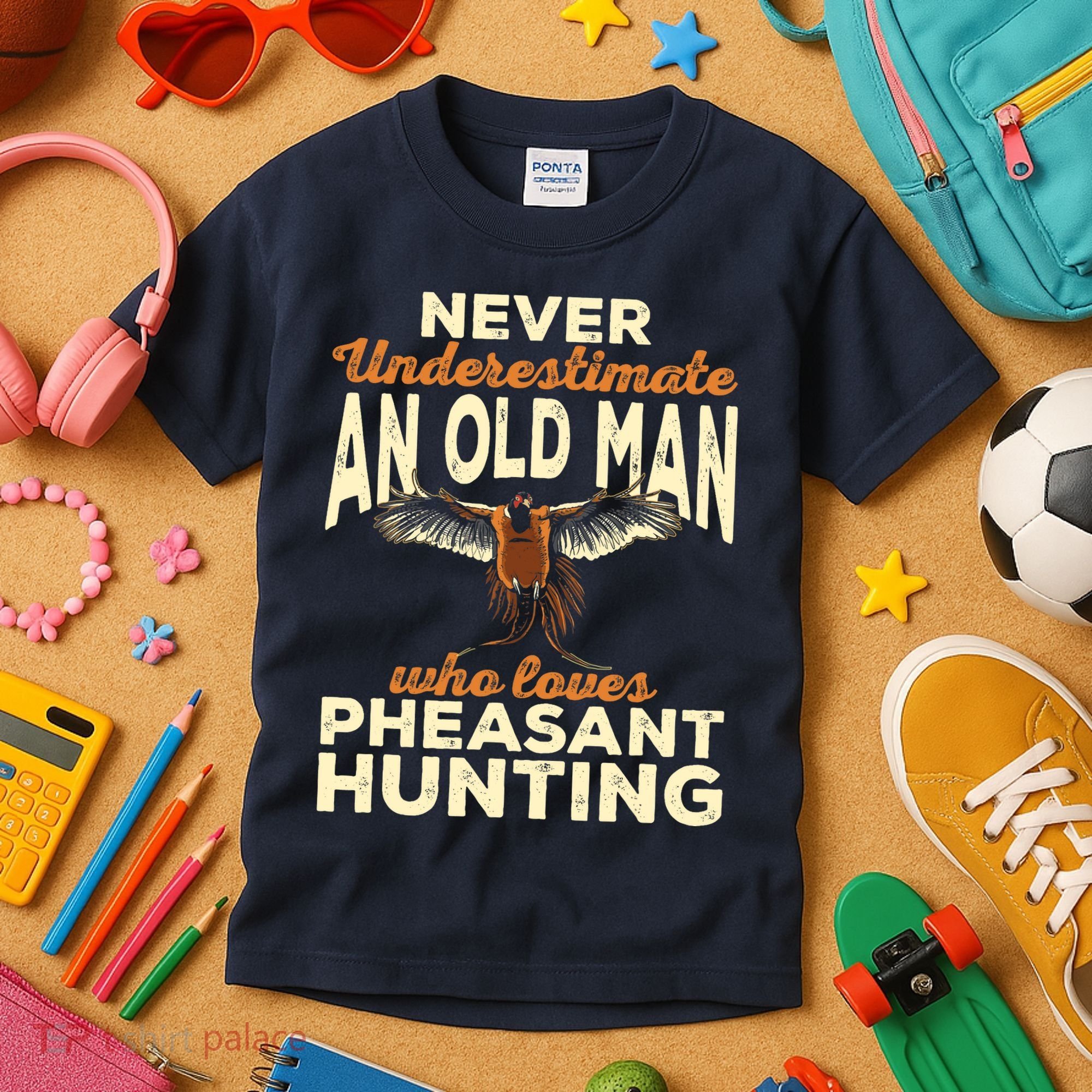 Pheasant Hunting Upland Bird Hunting Kids T-Shirt