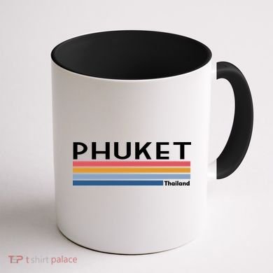 Phuket Thailand Vintage 1980's Logo Coffee Mug back