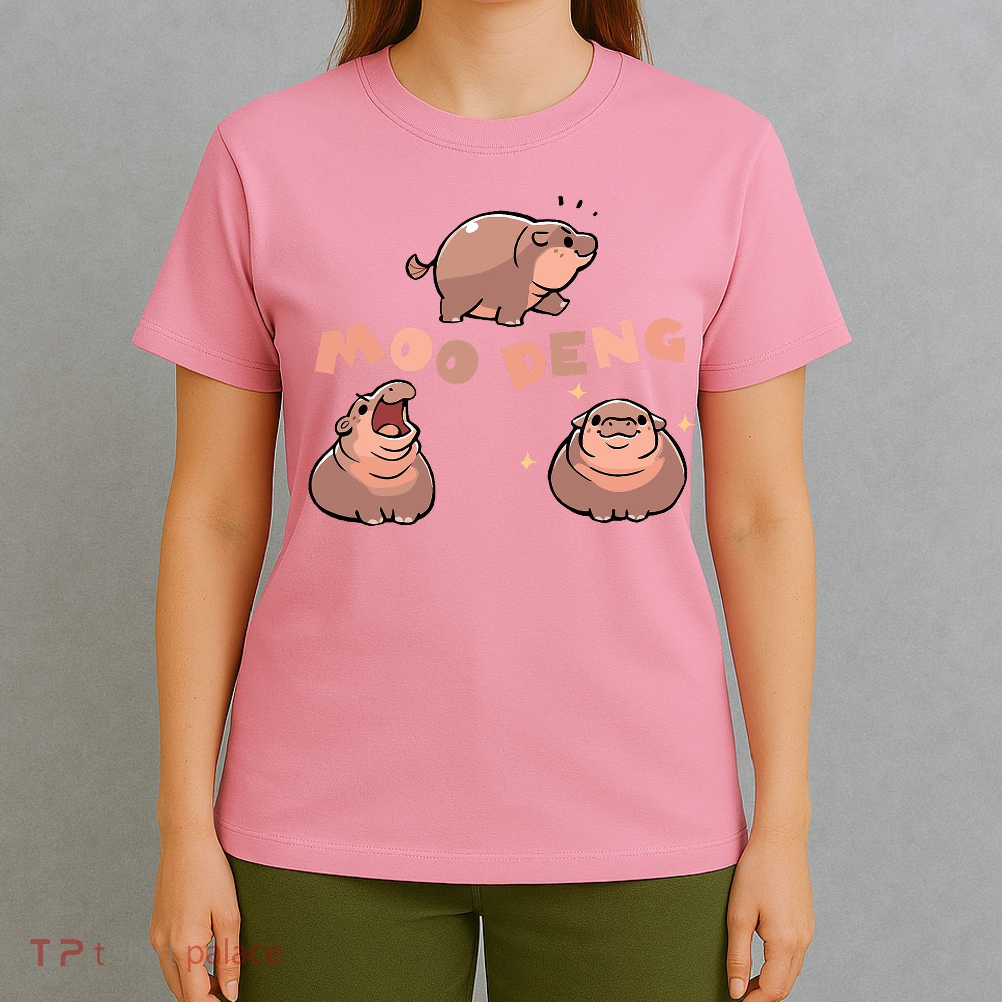 Pygmy Hippo Vintage Moo Dang Bootleg Funny T-Shirt