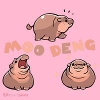 Pygmy Hippo Vintage Moo Dang Bootleg Funny T-Shirt thumb 7