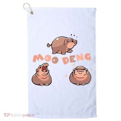 Pygmy Hippo Vintage Moo Dang Bootleg Funny Golf Towel