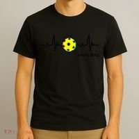 Pickleball Heartbeat Vintage Pickleball Player T-Shirt thumb 3