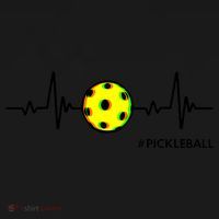 Pickleball Heartbeat Vintage Pickleball Player T-Shirt thumb 7