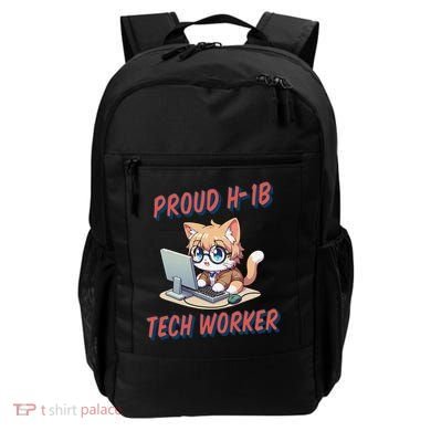 Proud H1b Visa Tech Worker And Future Immigrant Cat Worker Backpack