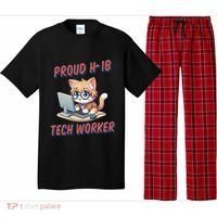 Proud H1b Visa Tech Worker And Future Immigrant Cat Worker Pajama Set thumb 0