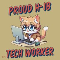 Proud H1b Visa Tech Worker And Future Immigrant Cat Worker Hoodie thumb 7