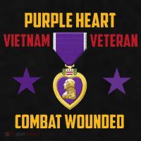 Purple Heart Vietnam Veteran Ladies PosiCharge Tri-Blend Wicking Tank thumb 2