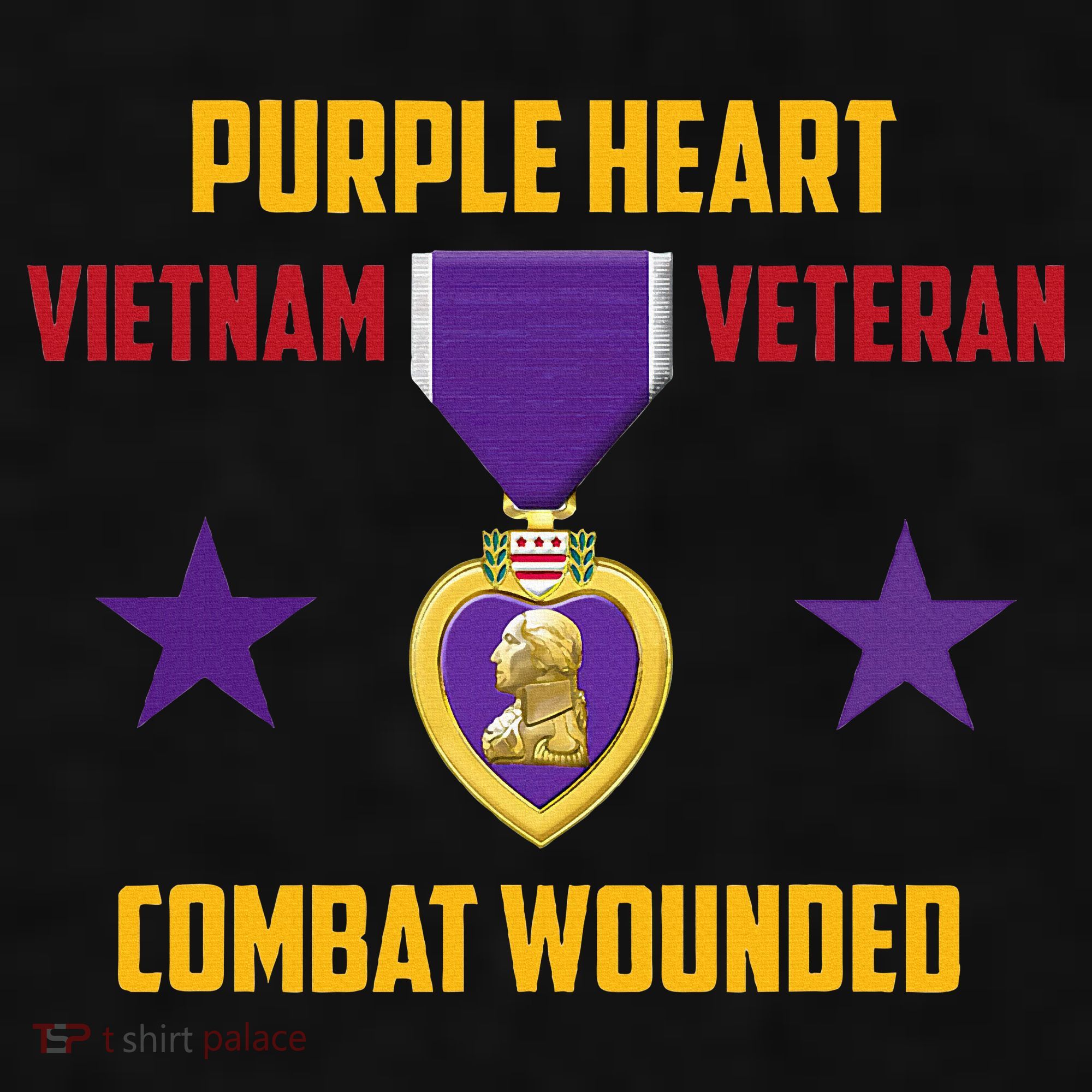 Purple Heart Vietnam Veteran Ladies PosiCharge Tri-Blend Wicking Tank