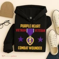 Purple Heart Vietnam Veteran Hoodie thumb 4